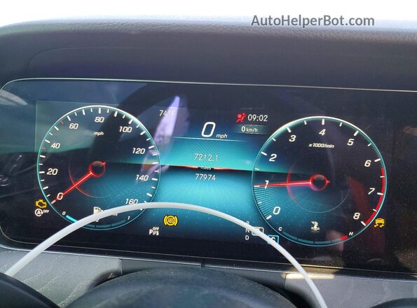 W1KZF8EB7MA877542 2021 MERCEDES-BENZ E Silver Вид щитка приладів