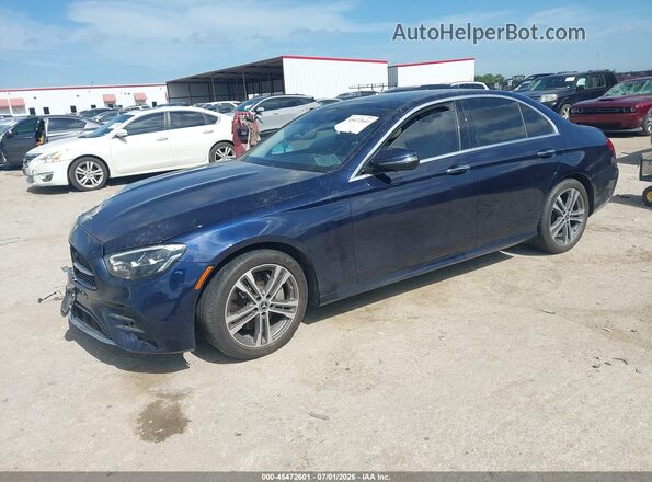 W1KZF8EB7MA954135 2021 MERCEDES-BENZ E-CLASS Blue წინა მარცხენა ხედი სამი მეოთხედიდან