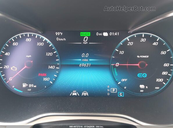 W1N0G5DB9LF776447 2020 MERCEDES-BENZ GLC 350E Blue უკანა სავარძლების ხედი
