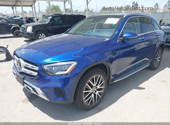 W1N0G5DB9LF776447 2020 MERCEDES-BENZ GLC 350E Blue წინა მარცხენა ხედი სამი მეოთხედიდან