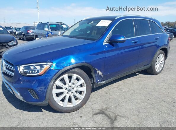 W1N0G8DB3LF772816 2020 MERCEDES-BENZ GLC 300 Blue Առջևի ձախ երեք քառորդ տեսարան