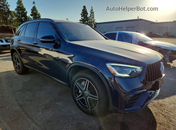W1N0G8DB6LF784491 2020 MERCEDES-BENZ GLC-CLASS Синий Передняя правая четверть