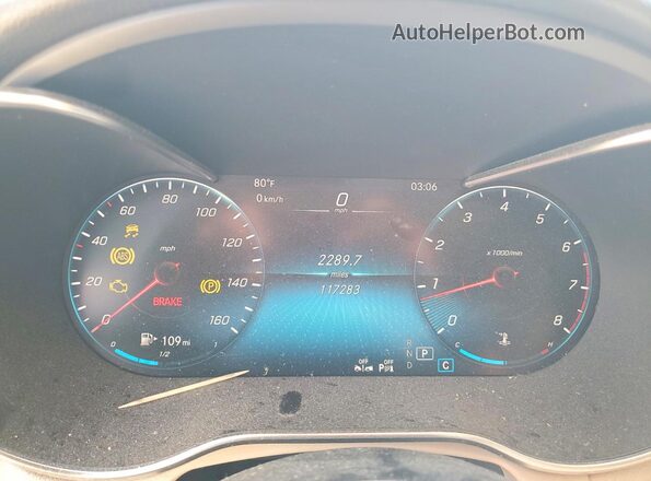 W1N0G8EB0MF873120 2021 MERCEDES-BENZ GLC-CLASS White Սարքավորումների վահանակի տեսք