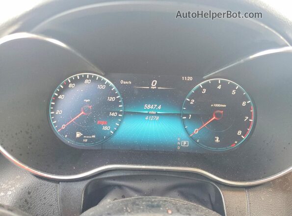W1N0G8EB1LF810686 2020 MERCEDES-BENZ GLC-CLASS Black Вид щитка приладів