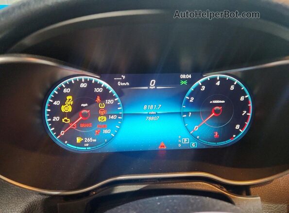 W1N0G8EB1LF865087 2020 MERCEDES-BENZ GLC-CLASS White Вид щитка приладів