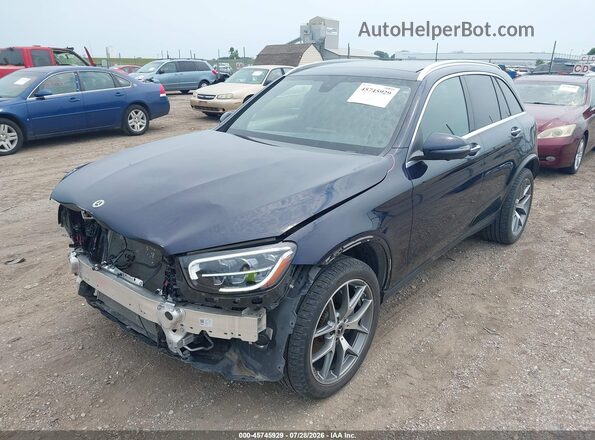 W1N0G8EB2MF891568 2021 MERCEDES-BENZ GLC 300 Dark Blue Передня ліва чверть
