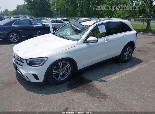 W1N0G8EB4MF911464 2021 MERCEDES-BENZ GLC 300 White წინა მარცხენა ხედი სამი მეოთხედიდან