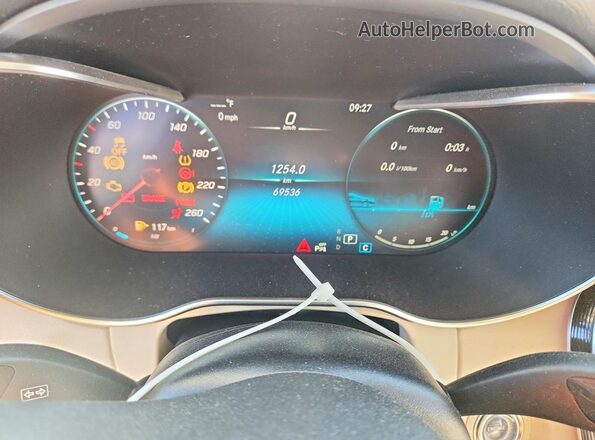 W1N0G8EB4NV370293 2022 MERCEDES-BENZ GLC-CLASS White Սարքավորումների վահանակի տեսք