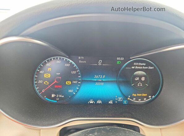 W1N0G8EB4NV383030 2022 MERCEDES-BENZ GLC-CLASS Черный Вид щитка приборов