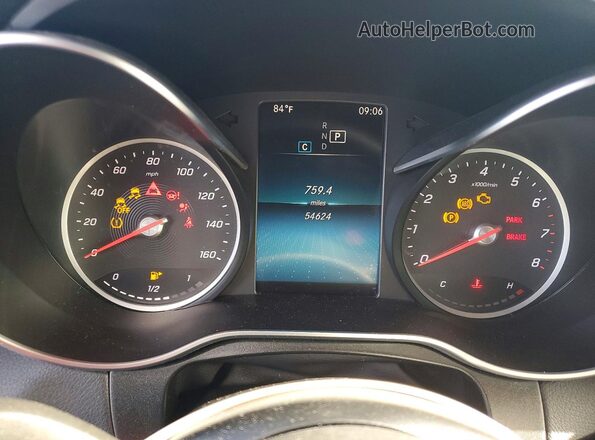 W1N0G8EB5MV324888 2021 MERCEDES-BENZ GLC-CLASS Черный Вид щитка приборов