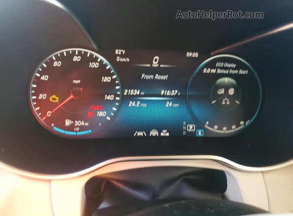 W1N0G8EB5NG117665 2022 MERCEDES-BENZ GLC-CLASS Черный Вид щитка приборов