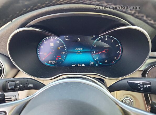 W1N0G8EB5NV377673 2022 MERCEDES-BENZ GLC-CLASS Black Вид щитка приладів
