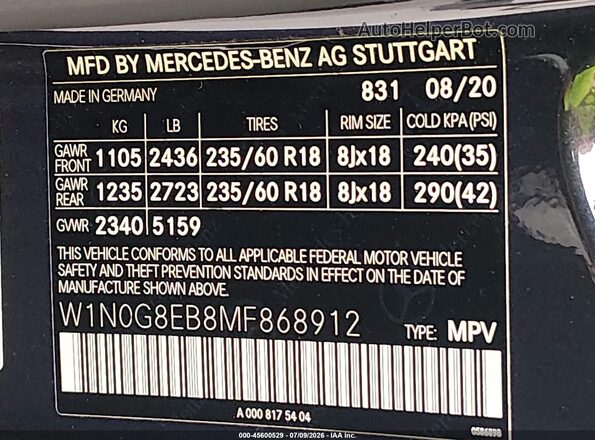 W1N0G8EB8MF868912 2021 MERCEDES-BENZ GLC 300 Black Շարժիչի բաժամունքի տեսք