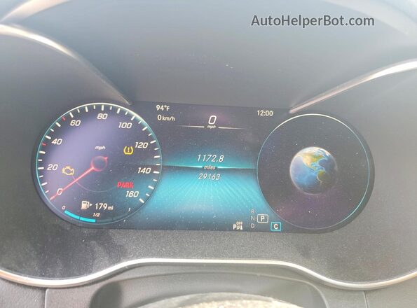 W1N0G8EB8NV370023 2022 MERCEDES-BENZ GLC-CLASS Черный Вид щитка приборов