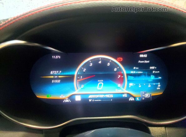 W1N0J6EB8NG072713 2022 MERCEDES-BENZ GLC-CLASS Silver Instrument cluster view