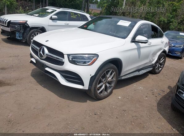 W1N0J8EB0LF859539 2020 MERCEDES-BENZ GLC 300 COUPE Белый Передняя левая четверть