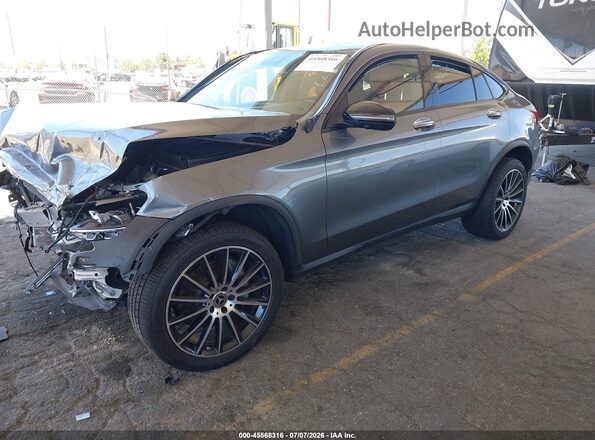 W1N0J8EB9MF948026 2021 MERCEDES-BENZ GLC 300 COUPE Gray წინა მარცხენა ხედი სამი მეოთხედიდან