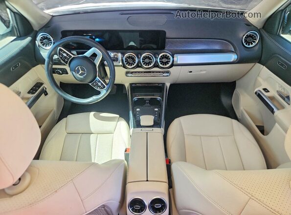 W1N4M4HB0NW201414 2022 MERCEDES-BENZ GLB-CLASS White Առջևի վահանակի տեսք