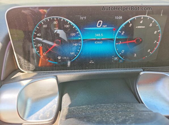 W1N4M4HB1MW113163 2021 MERCEDES-BENZ GLB-CLASS White Սարքավորումների վահանակի տեսք
