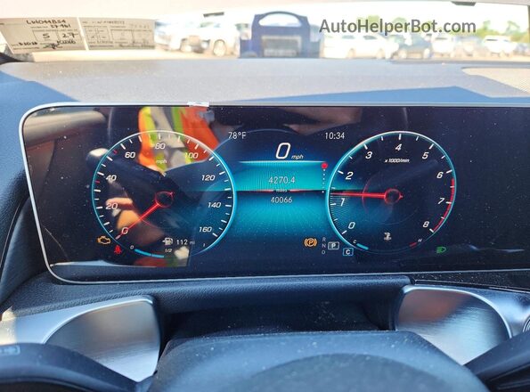 W1N4M4HB2LW044854 2020 MERCEDES-BENZ GLB-CLASS Gray Սարքավորումների վահանակի տեսք
