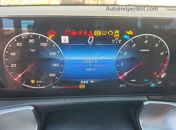 W1N4M4HB2SW399702 2025 MERCEDES-BENZ GLB-CLASS Black Vista del cuadro de instrumentos
