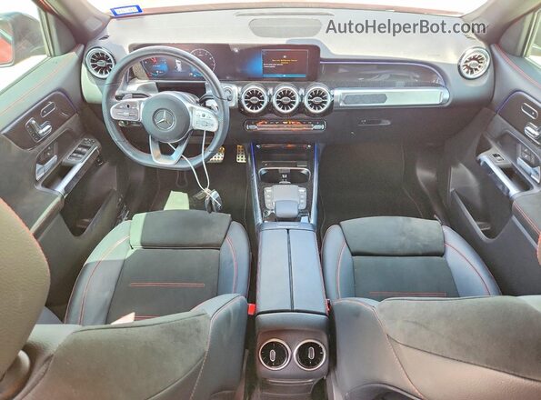 W1N4M4HB4NW240572 2022 MERCEDES-BENZ GLB-CLASS Red Առջևի վահանակի տեսք