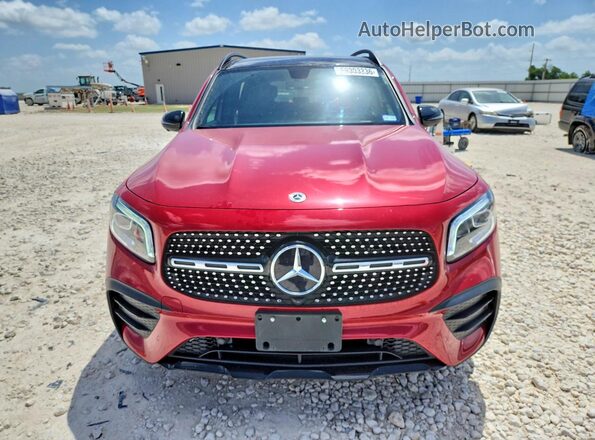 W1N4M4HB4NW240572 2022 MERCEDES-BENZ GLB-CLASS Red Դիմացի տեսք