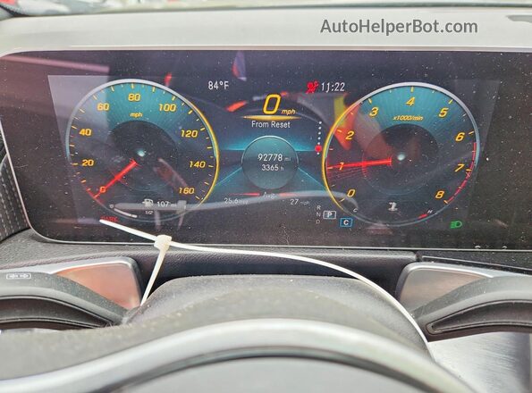 W1N4M4HB5LW024873 2020 MERCEDES-BENZ GLB-CLASS Gray Vista del cuadro de instrumentos