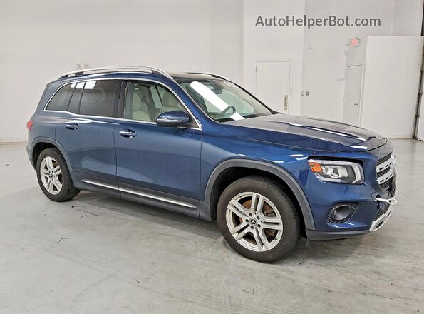 W1N4M4HB6LW041326 2020 MERCEDES-BENZ GLB-CLASS Blue Delantero derecho