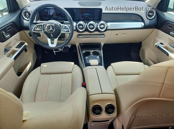 W1N4M4HB6MW148233 2021 MERCEDES-BENZ GLB-CLASS White Առջևի վահանակի տեսք