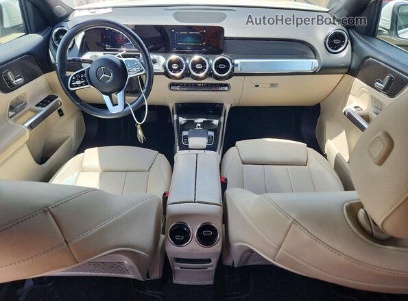 W1N4M4HB8LW027332 2020 MERCEDES-BENZ GLB-CLASS White წინა პანელის ხედი
