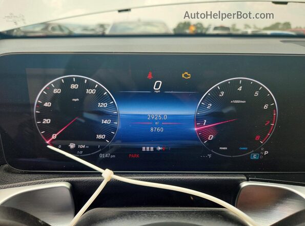 W1N4M4HB8SW400142 2025 MERCEDES-BENZ GLB-CLASS White Սարքավորումների վահանակի տեսք