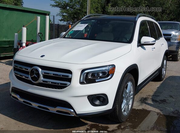 W1N4M4HBXNW181222 2022 MERCEDES-BENZ GLB-CLASS White Vista tres cuartos delantera izquierda