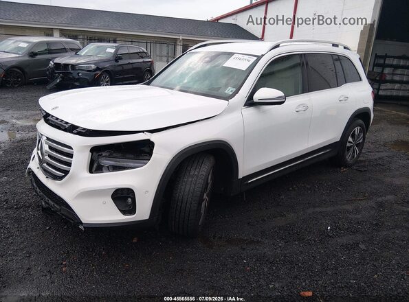 W1N4M4HBXSW394523 2025 MERCEDES-BENZ GLB-CLASS White წინა მარცხენა ხედი სამი მეოთხედიდან