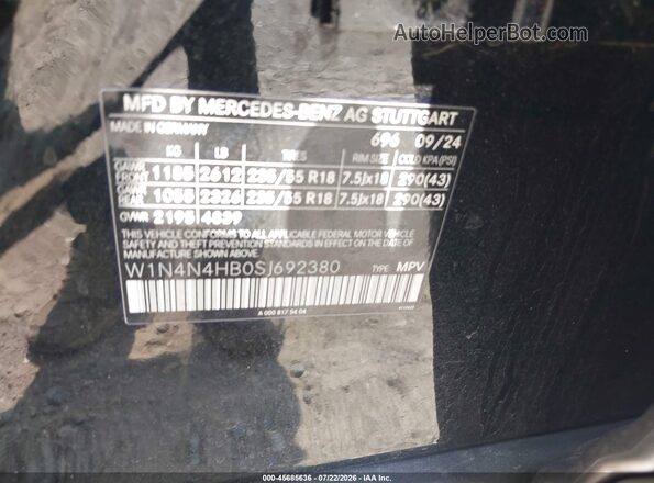 W1N4N4HB0SJ692380 2025 MERCEDES-BENZ GLA 250 Black Widok komory silnika