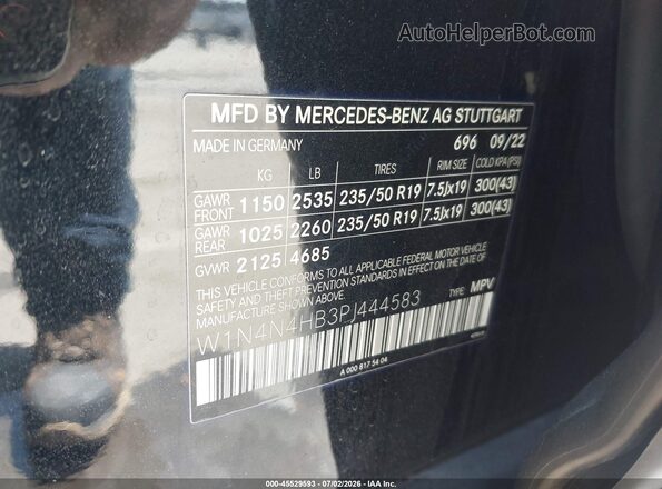 W1N4N4HB3PJ444583 2023 MERCEDES-BENZ GLA 250 Black ძრავის განყოფილების ხედი