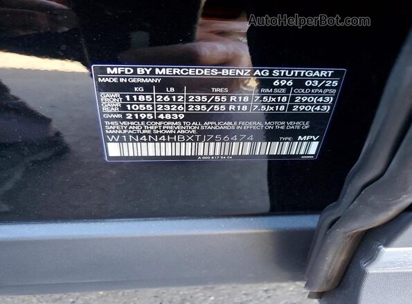 W1N4N4HBXTJ756474 2026 MERCEDES-BENZ GLA Black Vista interior de 360 grados