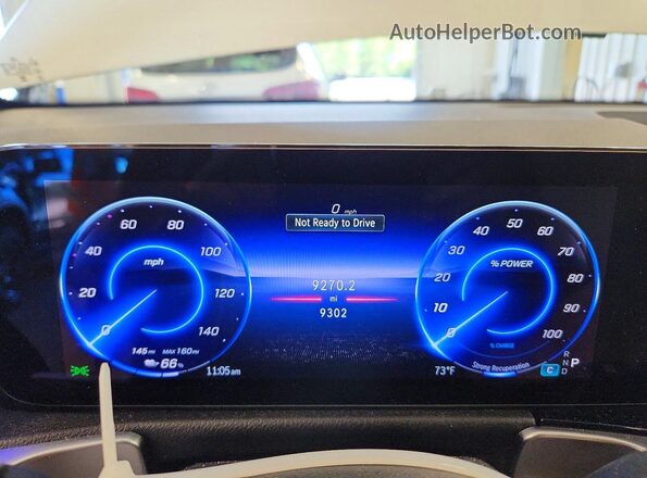 W1N9M0KB1SN112864 2025 MERCEDES-BENZ EQB White Widok zestawu wskaźników
