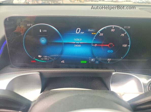 W1N9M0KB2PN067876 2023 MERCEDES-BENZ EQB Gray Widok zestawu wskaźników
