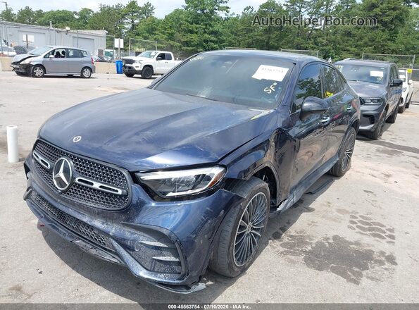W1NKJ4HB8RF108114 2024 MERCEDES-BENZ GLC 300 COUPE Синий Передняя левая четверть