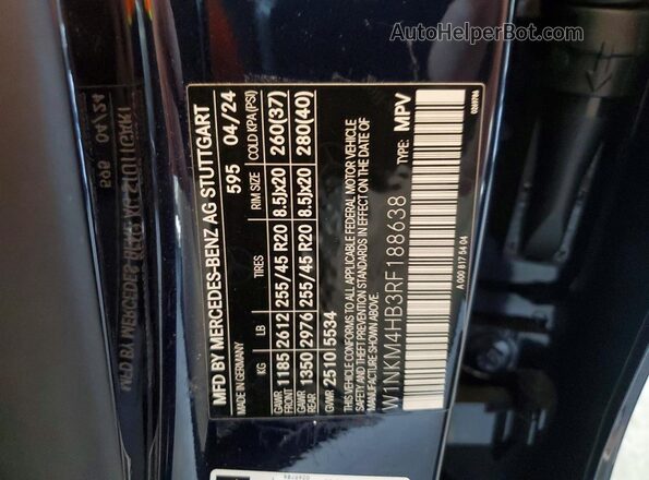 W1NKM4HB3RF188638 2024 MERCEDES-BENZ GLC-CLASS Blue 360 interior view