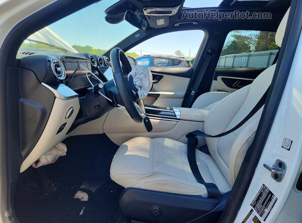W1NKM4HB6SF348906 2025 MERCEDES-BENZ GLC-CLASS White Widok wnętrza z przodu