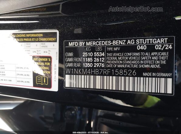 W1NKM4HB7RF158526 2024 MERCEDES-BENZ GLC 300 Black Вид підкапотного простору