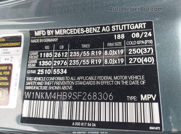 W1NKM4HB9SF268306 2025 MERCEDES-BENZ GLC 300 Green Engine compartment view