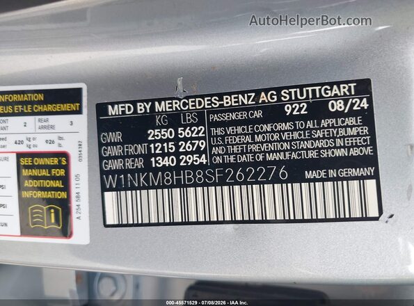 W1NKM8HB8SF262276 2025 MERCEDES-BENZ AMG GLC 43 Silver Widok komory silnika