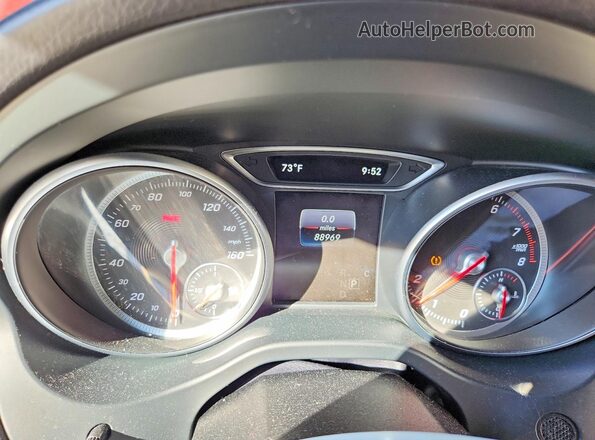 W1NTG4EB4LU029369 2020 MERCEDES-BENZ GLA Red Instrument cluster view