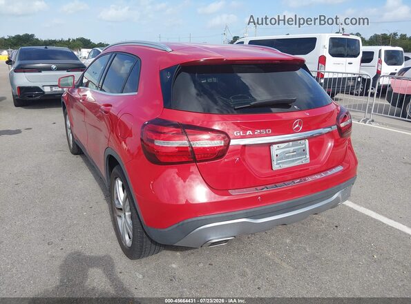 W1NTG4EB6LJ697692 2020 MERCEDES-BENZ GLA 250 Red Trasero izquierdo