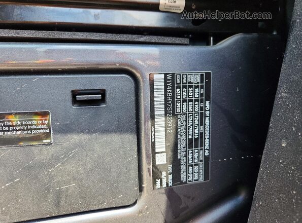 W1Y4KBHY7ST223912 2025 MERCEDES-BENZ SPRINTER Gray VIN կոդի պիտակի տեսք