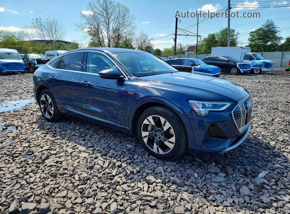 WA12AAGE1MB022137 2021 AUDI E-TRON Blue Передня права чверть
