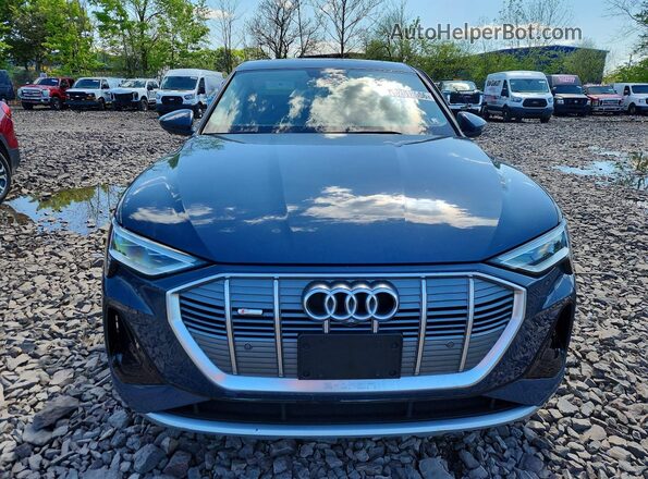 WA12AAGE1MB022137 2021 AUDI E-TRON Blue Вид спереду